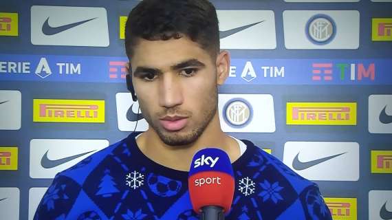 Hakimi a Sky: "Scudetto? Tutti ne parlano, ma noi guardiamo partita dopo partita"