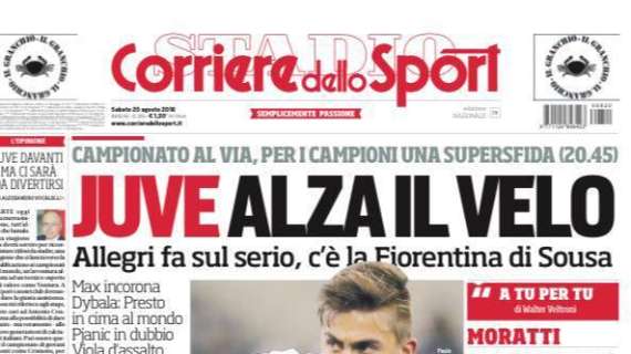 Prima pagina CdS - Moratti: "Volevo Zidane e Totti"