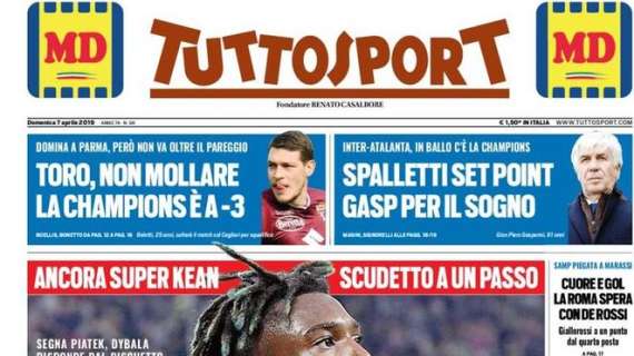 Prima pagina TS - Spalletti set point, Gasp per il sogno