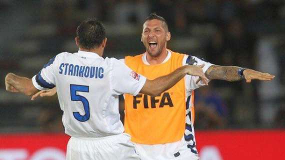 Materazzi abbraccia Stankovic: "Buon compleanno fratello!"