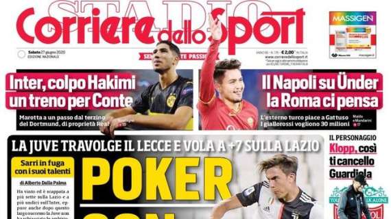 Prima CdS - Inter, colpo Hakimi. Un treno per Conte