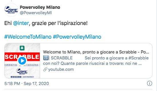 L'Allianz Powervolley Milano segue l'esempio dell'Inter con Asamoah e annuncia Weber: "Grazie per l'ispirazione!"