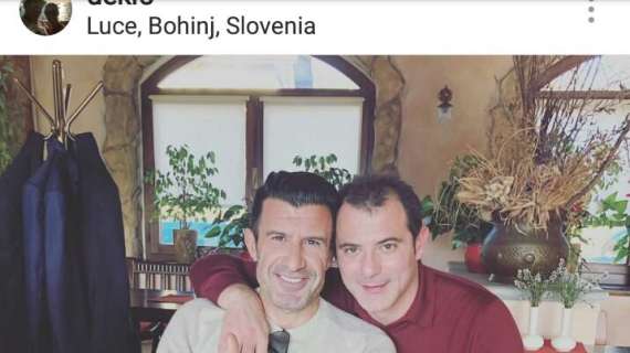 Stankovic e Figo, fratelli nerazzurri su... Instagram