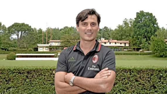 Montella scalda il derby milanese: "Per un gol decisivo contro l'Inter potrei fare l'aeroplanino" 