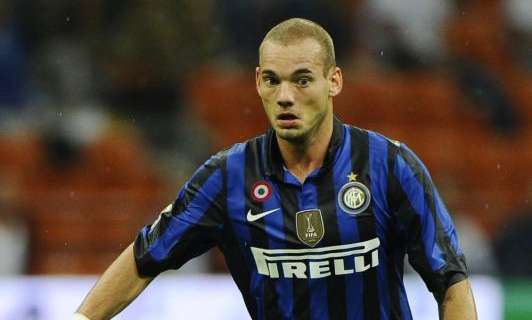 Wesley Sneijder è arrivato ad Appiano Gentile