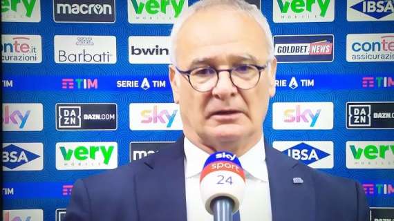 Ranieri, i complimenti a Conte: "Sono felice per lui, bravo. Può risultare antipatico, a me no"