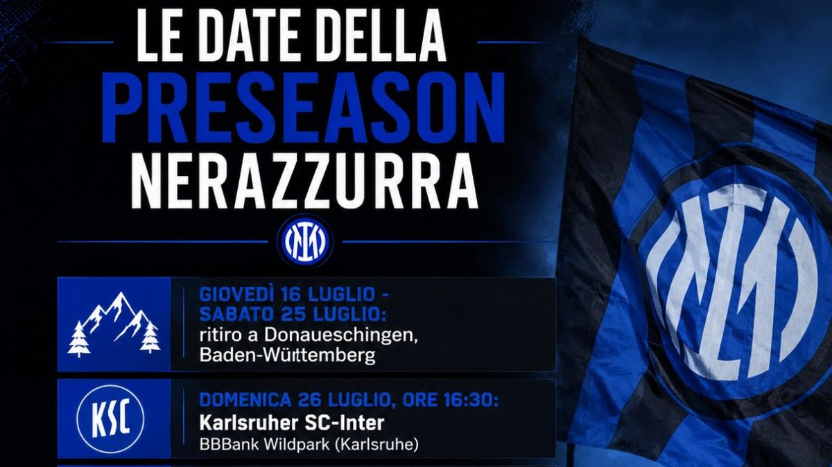 Inter, definiti i dettagli del ritiro in Germania. Il 26 luglio test col Karlsruher