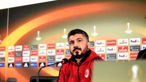 Gattuso in conferenza: "Oggi il nostro obiettivo non è la Champions, ma il sesto o settimo posto"