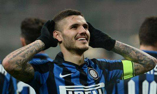 Icardi pigliatutto: suoi gli ultimi 3 gol interisti al Bologna 