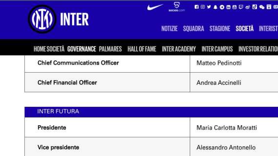 UFFICIALE - Andrea Accinelli è il nuovo direttore finanziario dell'Inter