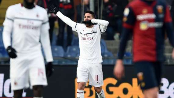 Borini-Suso, il Milan passa a Genova: 2-0 e quarto posto in classifica