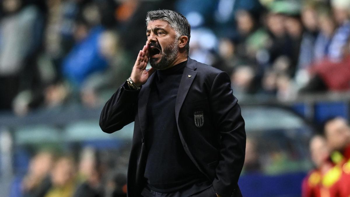 Stasera Italia-Israele, Gattuso: "Giocherà Raspadori con Retegui. Esposito talento cristallino, può aiutarci a gara in corso"