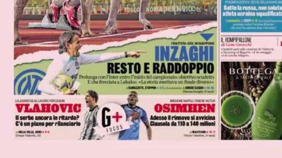 Prima GdS - Inzaghi, resto e raddoppio: prolunga con l'Inter entro l'inizio del campionato