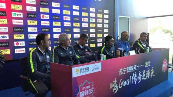 Inter Forever in Cina, i protagonisti in conferenza stampa. Zanetti: "Il club tiene molto a questo progetto"