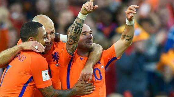 Sneijder nella storia dell'Olanda: è record di presenze