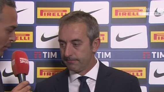 Giampaolo: "Inter, miglior primo tempo degli ultimi 5 anni. Ma alla fine hanno avvertito la paura"