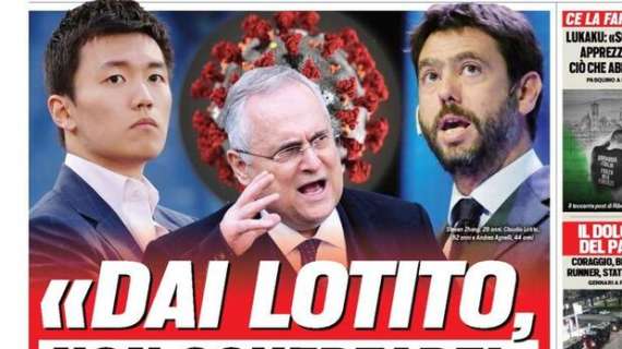 Prima TS - "Dai Lotito, non scherzare!" Inter e Juventus alleate contro il presidente della Lazio 