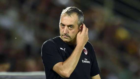 Giampaolo: "Milan pronto per il derby? Anche domani. Champions, tante rivali"