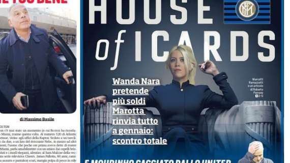 Prima CdS - House of Icards: Wanda pretende più soldi, Marotta rinvia a gennaio. Scontro totale
