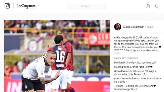 Nainggolan-gol, e arriva la dedica social alla madre