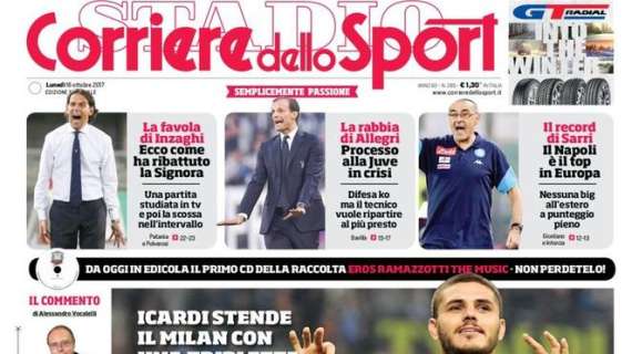 Prima CdS - MaurInter! Icardi stende il Milan con una tripletta. Resta a -2 e sabato sfida il Napoli