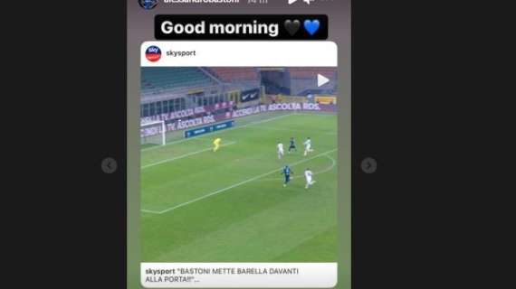 Bastoni, buongiorno social con la giocata del 2-0: "Good morning"