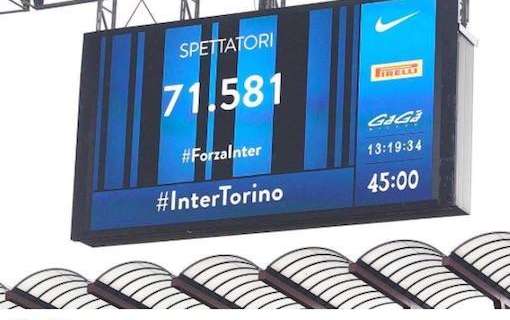 Affluenza monstre a San Siro contro il Toro, ecco la gratitudine di Zanetti: "71.581! Grazie, forza Inter!"