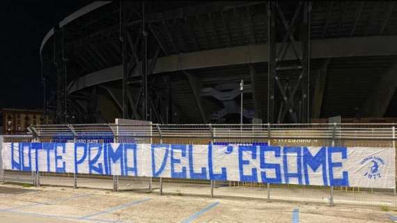 Carica ultras Napoli all'esterno del Maradona: "Notte prima dell'esame"