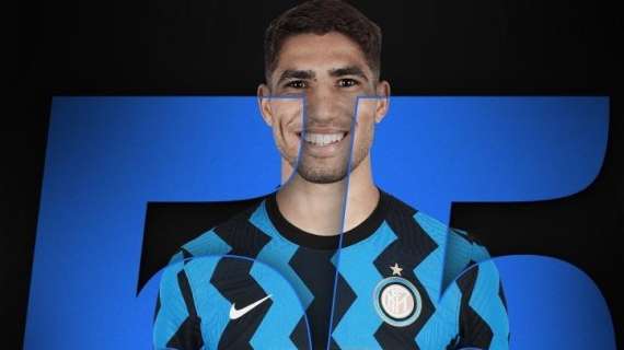 L'Inter svela il numero scelto da Hakimi: l'esterno marocchino vestirà l'ex maglia di Nagatomo