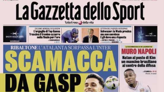 Prima GdS - Scamacca da Gasp, ribaltone Atalanta: sorpassa l’Inter