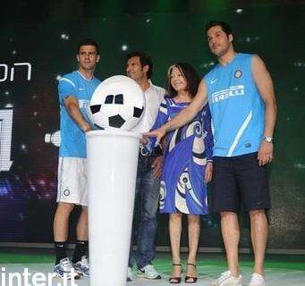 Ospiti nerazzurri al launch event Huawei