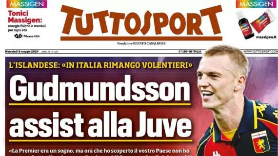 Prima TS - Gudmundsson, assist alla Juve. L'islandese: "In Italia rimango volentieri"