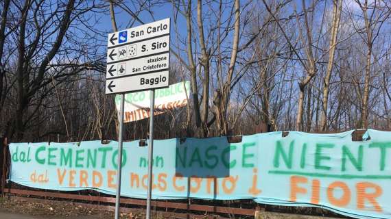 Progetto Piazza d'Armi, striscioni e corteo di protesta