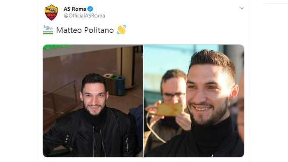 Politano giallorosso: la Roma lo 'saluta' sui social