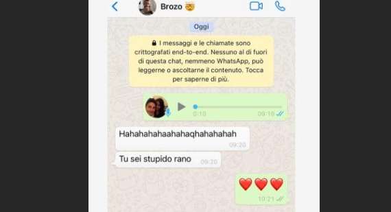 Gli strani auguri di Ranocchia a Brozovic. Il difensore pubblica la chat su Instagram