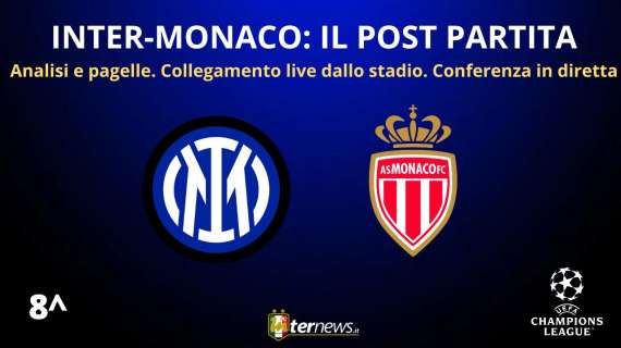 Rivivi la diretta! Il POST PARTITA di INTER-MONACO, il TABELLONE CHAMPIONS e la CONFERENZA di INZAGHI