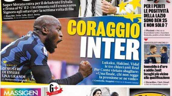 Prima GdS - Coraggio Inter! Lukaku, Hakimi e Vidal le chiavi. Conte: "Chi non regge la pressione se ne vada"