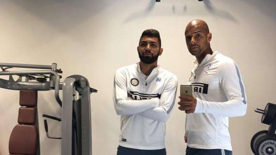 Felipe Melo, tweet con Gabigol: "Con mio figlio"