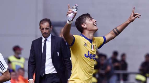 Dybala show, la Juve vola: Sassuolo travolto 1-3