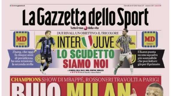 Prima GdS - Inter e Juve, lo scudetto siamo noi 