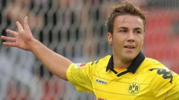 Mario G&ouml;tze con la maglia del Borussia Dortmund 