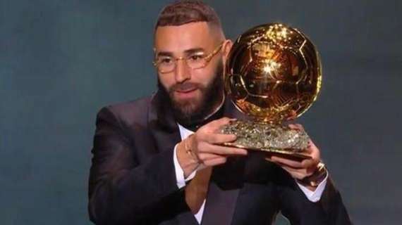 Pallone d'Oro 2022, trionfa Karim Benzema: "Zidane e Ronaldo i miei modelli"