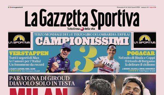 Prima pagina GdS - Inzaghi non cambia mai. Un gioco sempre uguale