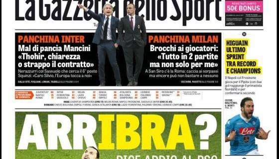 Prime pagine - ArrIbra? Milano sogna... Mal di pancia Mancini: in caso di rottura in pole c'è Simeone