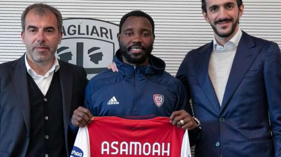 Asamoah si presenta al Cagliari: "Ho giocato per scudetto e Champions, mantengo quella mentalità"