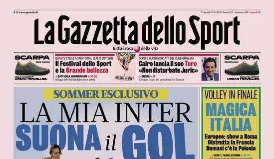 Prima GdS - Sommer: "La mia Inter suona il gol"