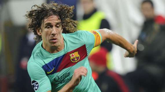 Anche Puyol esulta per la vittoria della Roma