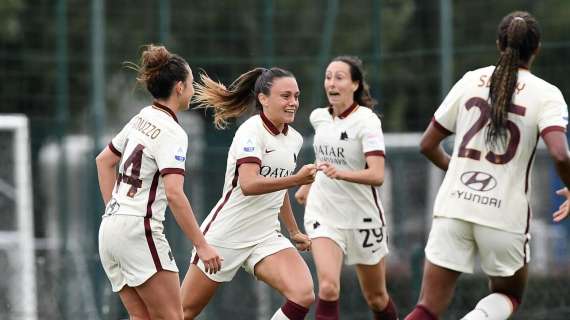 Coppa Italia Femminile, la Roma batte la Juventus 2-1 nell'andata della semifinale. Domani Inter-Milan