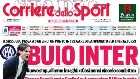 Prima CdS - Buio Inter. Il Sassuolo passa a San Siro