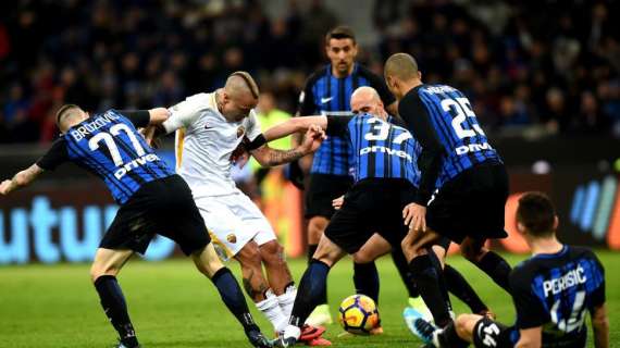 Inter-Roma - Peres pareggia Santon: l'Inter ci mette un'ora a capire come punire la Roma